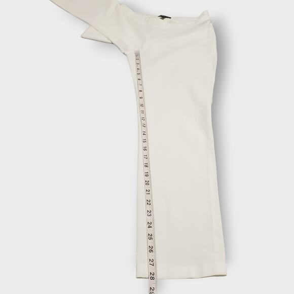 Eileen Fisher White Washable Crepe Viscose Pull On Ankle Pants Sz XS Casual - Picture 10 of 11